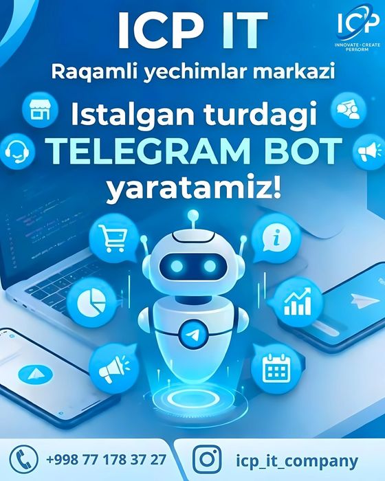 Web-sayt, Telegram bot, Mobil ilova — 20% chegirma!
