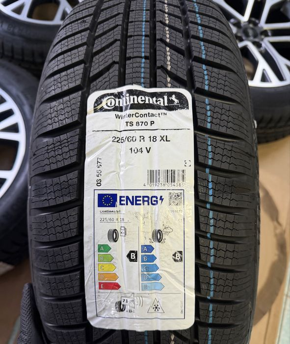 Jante aliaj NOI R18 FORD Kuga anvelope iarna 225/60/18 Continental NOI