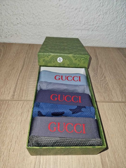 Boxeri Gucci albastru gri marimea XL