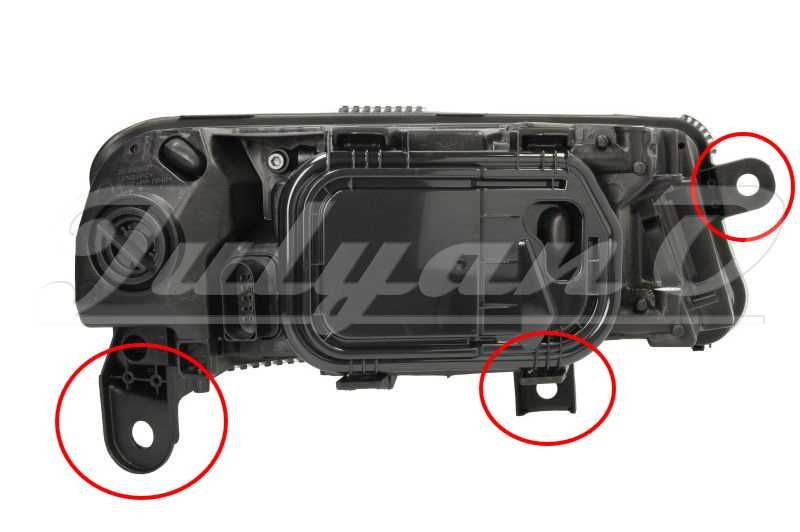 Щипки (водачи, крепежи) за закрепване на фар за AUDI A6 C6 (05-11)