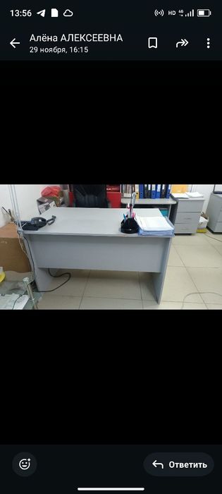 Продам стол для офиса серый