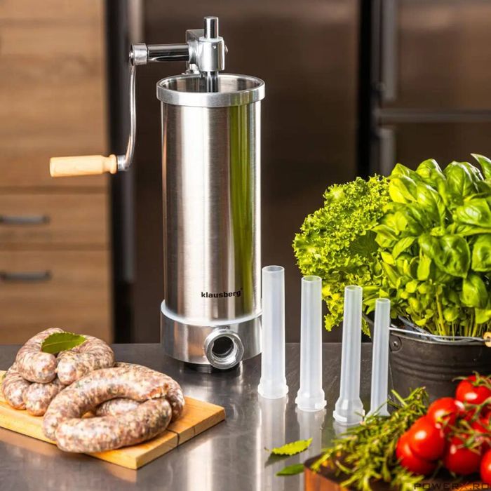 Masina manuala pentru umplut carnati, otel inoxidabil, capacitate 3