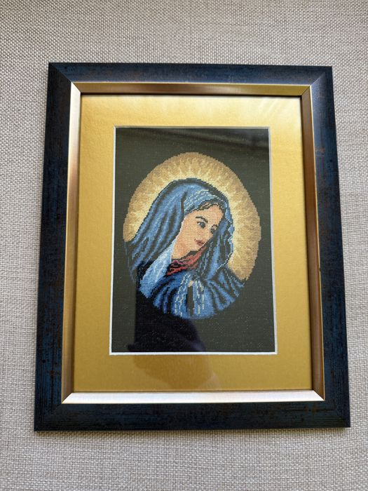 Goblen inramat cusut manual.