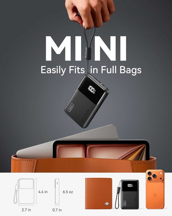 Внешнее зарядное устройство INIU P55-E2 45W 10000mAh PD 3.0+QC 4.0