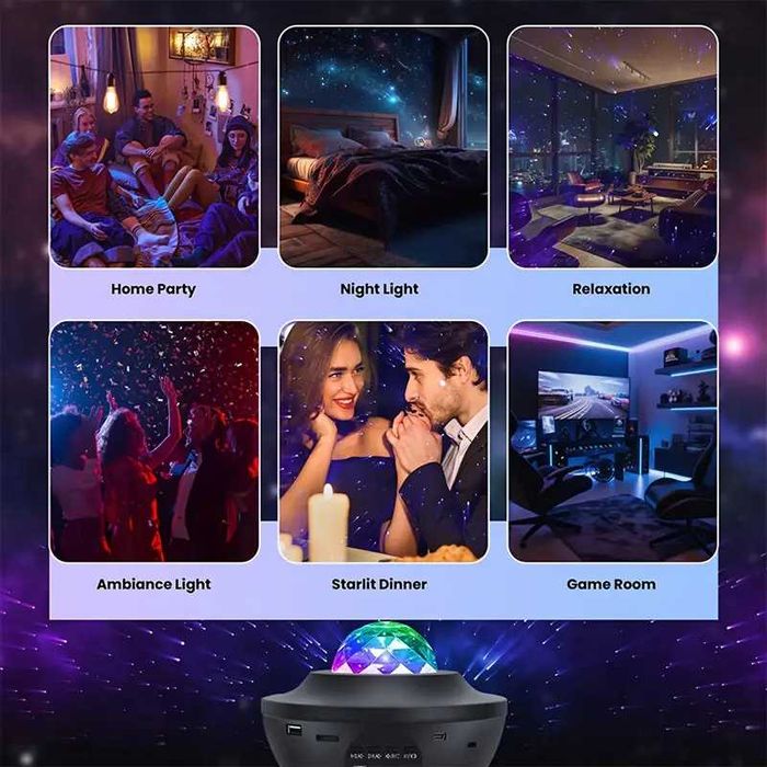 Galaxy проектор с музика