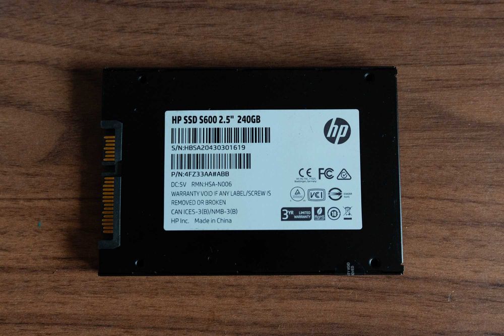 SSD HP S600 240GB 2.5” SATA – ca nou, in cutie originală