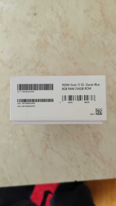 Xiaomi redmi note 15 5G 256gb 8+8 gbram