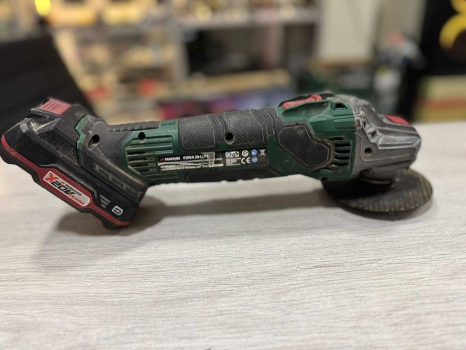 Акумулаторен ъглошлайф Parkside PWSA 20-Li F4