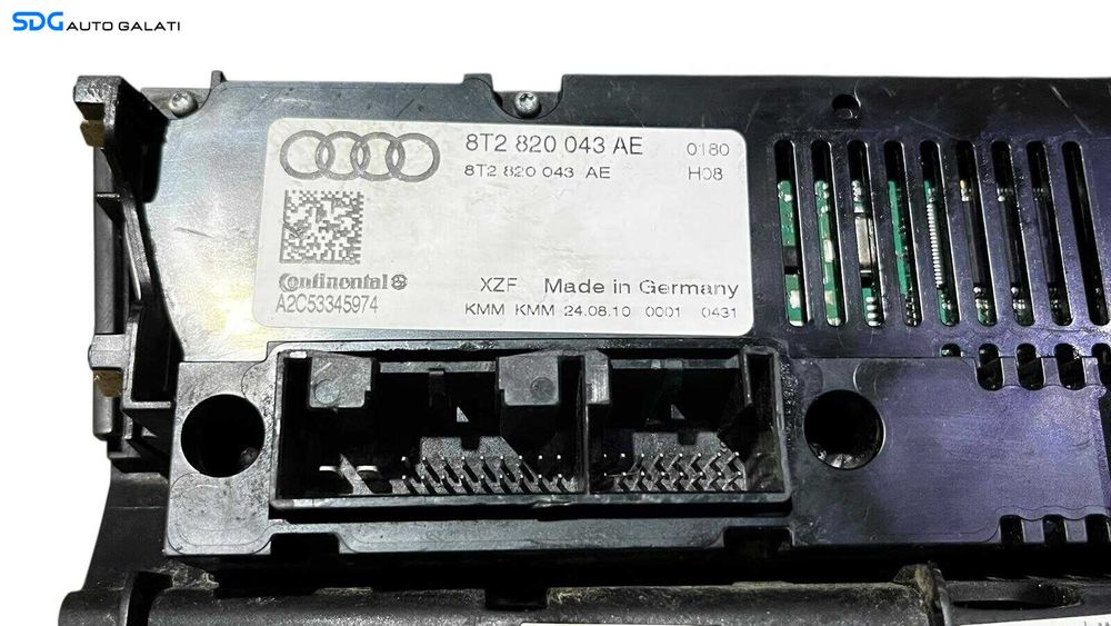 Panou Modul Unitate Comanda AC Aer Conditionat Clima Climatronic Volan Dreapta Audi A4 B8 2008 - 2015 Cod 8T2820043AE [LC0719]