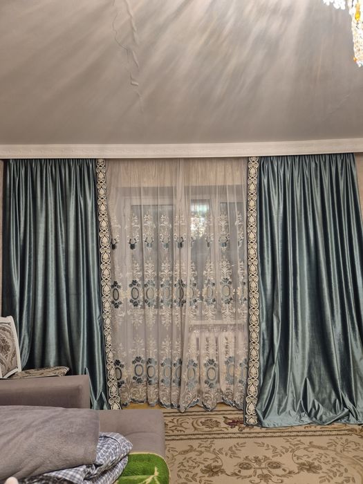 Шторы с тюлем красивые продам