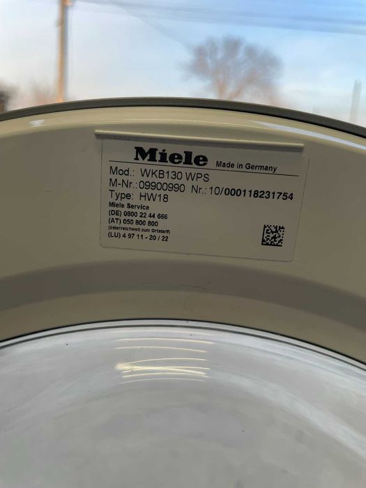 Пералня Miele W1 А+++ 8 кг 1600об./мин WKB130 WPS