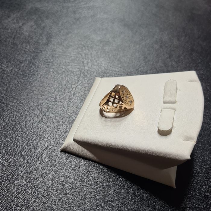 Кольцо Золотое с Бриллиантами СССР