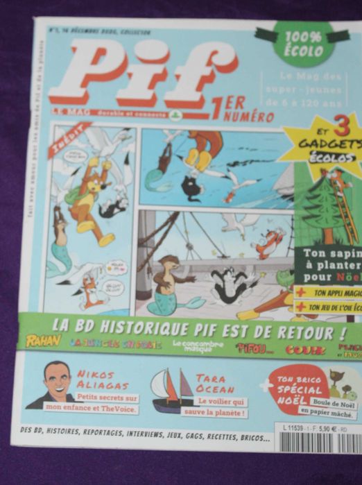 revista PIF Gadget serie noua 443 La mort de Rahan album HapPif Birthday 75 ans Mircea Arapu Teddy Ted Pif surpriza romana  1 2 3 12 14 benzi desenate
