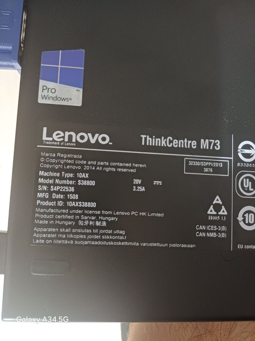 Monitor Philips 24" Thinkcentre Lenovo