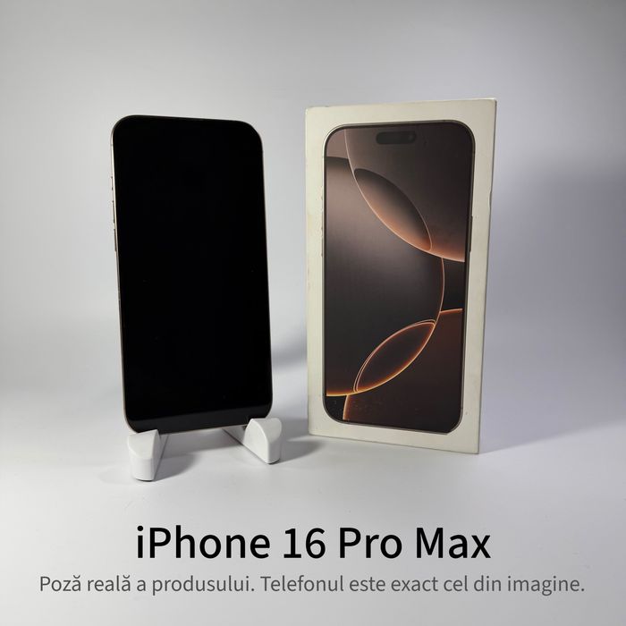 ispotmobile.ro  iPhone 16 Pro Max 256GB Desert ! Garantie 2 ani + cadou