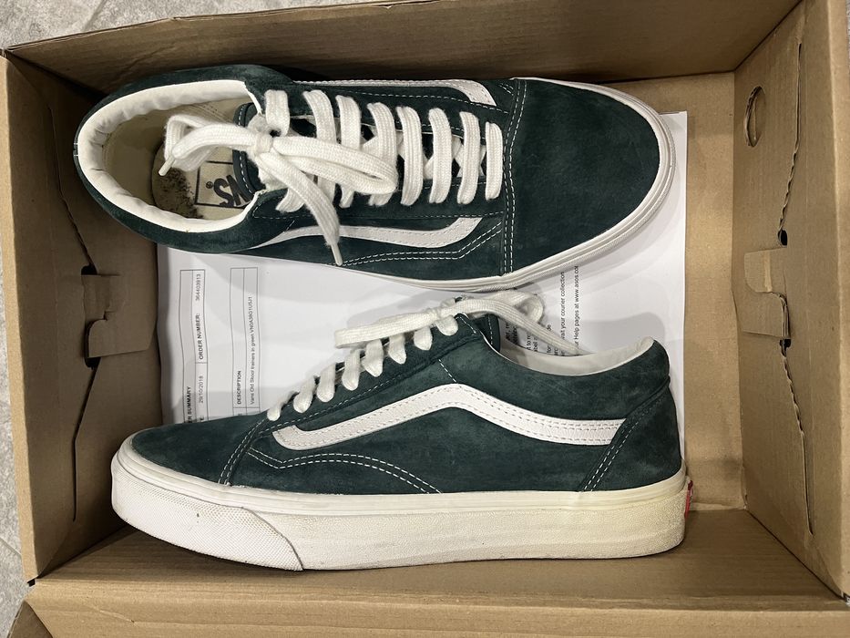 Vans Old Skool Low Suede Dark Green UK 8 / 42 номер / skater sneakers