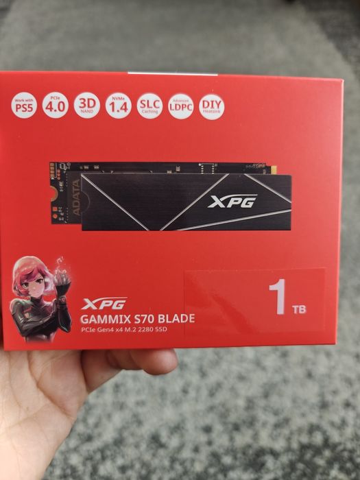 Solid-State Drive (SSD) ADATA XPG Gammix S70 Blade, 1TB, PCI Express 4.0 x4, M.2