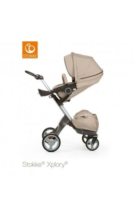 Cărucior Premium Stokke Xplory V4 Beige Melange - Stare Foarte Bună