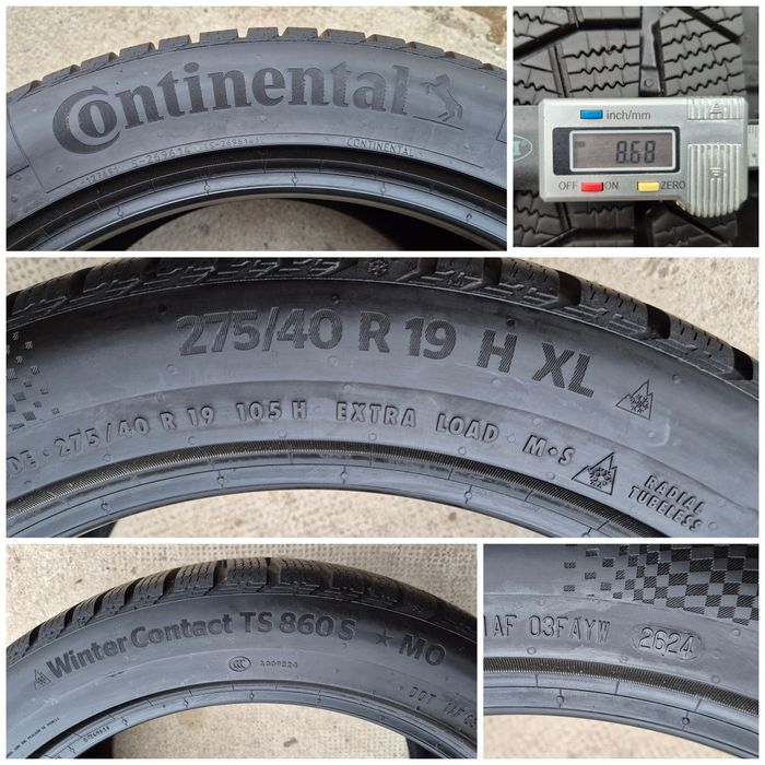 O bucată 275/285 40 R19 M+S iarnă - una Continental Pirelli Michelin