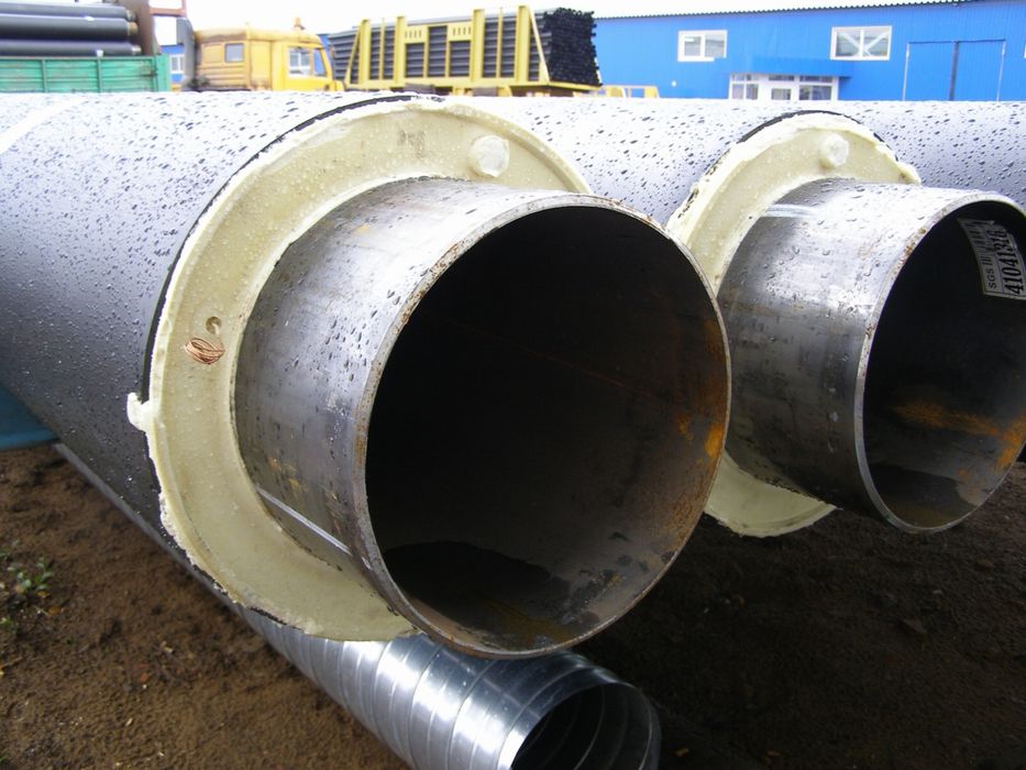 ППУ трубы с ПЭ И ОЦ оболочкой от Производителя Д-57 до Д-1220мм.