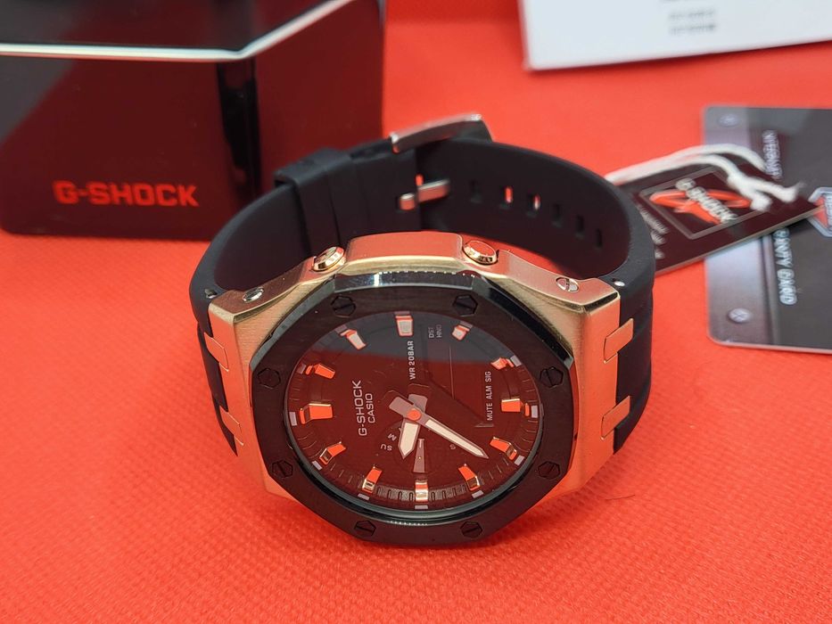 Ceas Sport Casio G shock Royal AP Casioak ga2100 ROZE BLACK ,Nou, Garantie 2 ani