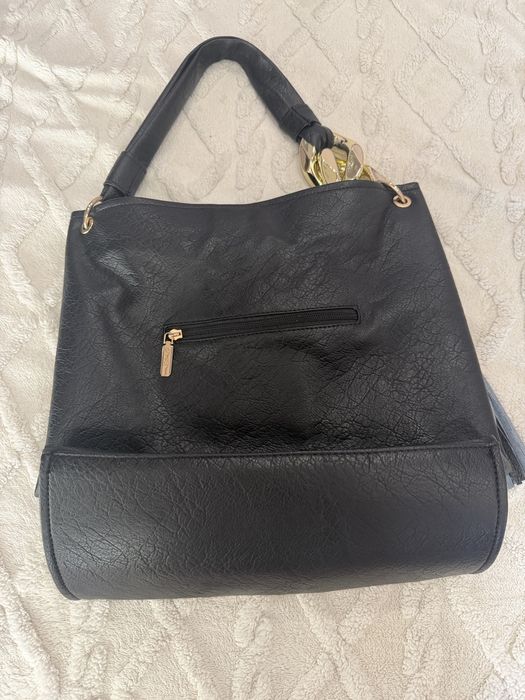 Еко черна зимна чанта