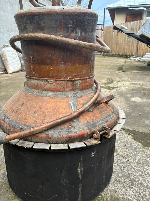 Cazan de țuică din cupru alimentar, 85 litri