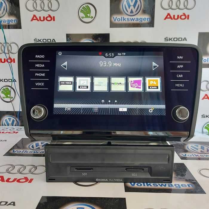 Radio Navigatie originala MIB2 Skoda Octavia 3 Discover Media Ecran