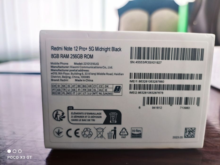 Redmi note 12 pro plus 5g 8/256