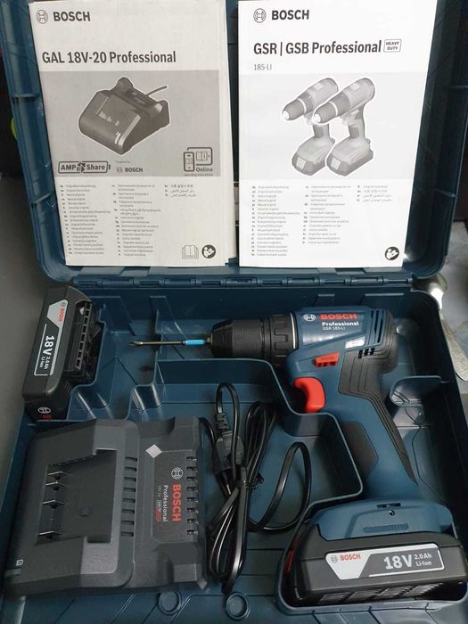 Шуруповерт аккумуляторный BOSCH GSR185-Li