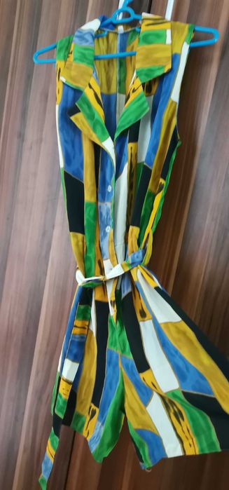 Дамски къс гащеризон от коприна