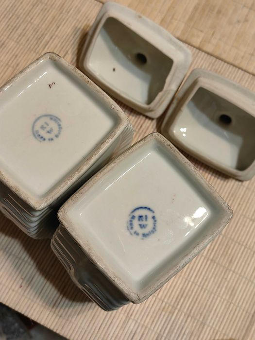 Стар Старинен Соц Български Кухненски Комплект Сервиз Буркани 1960те г