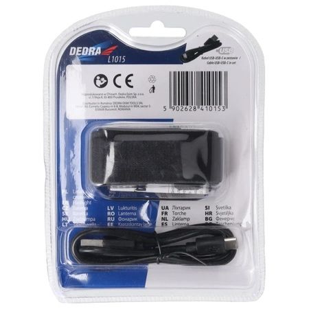 Челен Фенер DEDRA L1015 - 500 лумена / сензор за движение / 1000mAh