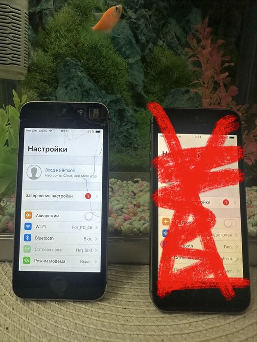 Продам два iPhone 5s Space Gray 16 GB