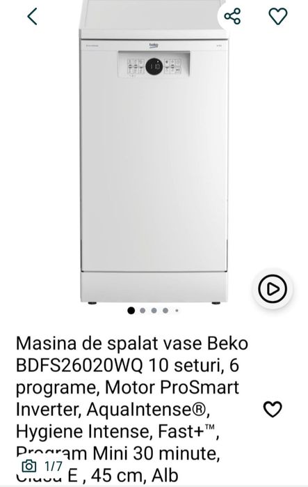 Beko Masina de spalat vase