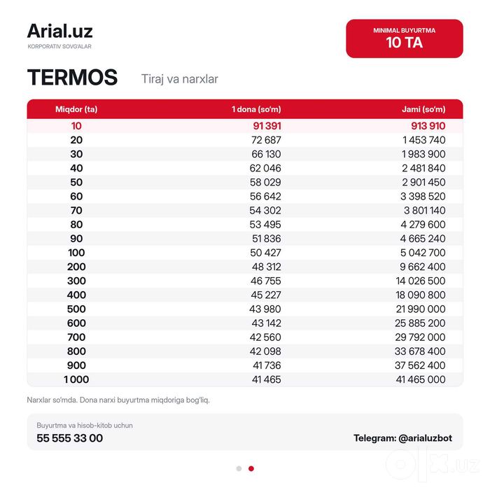 Logotipingiz tushirilgan Gradus Termos, termiz, Термос универсальный