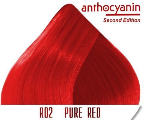 Стойкая краска для волос Anthocyanin R02 — Pure Red (ярко-красный)