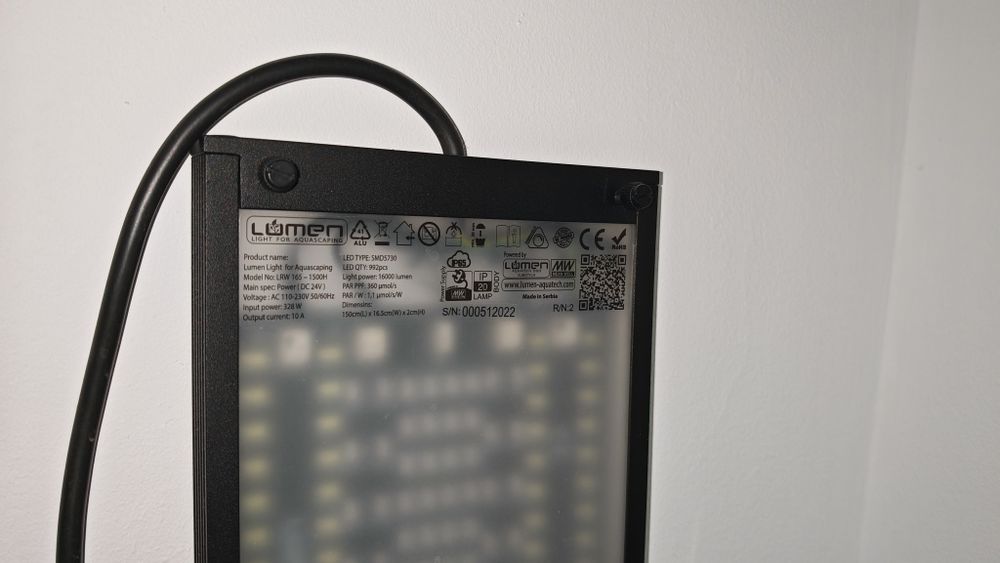 Lampa acvariu, Lumen Light for Aquascaping, 150cm