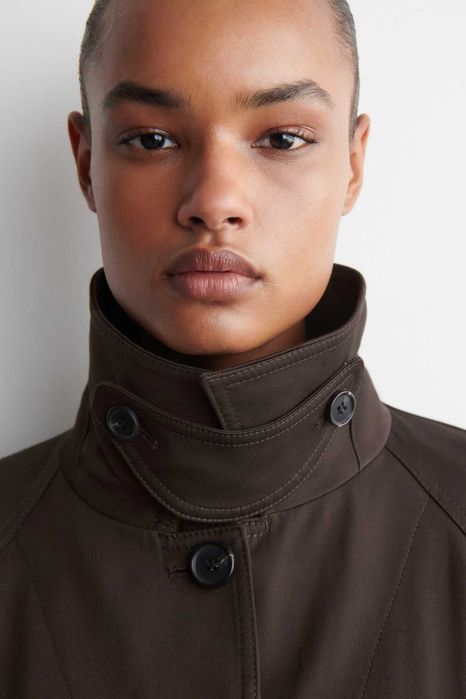 jachetă trench COS A-LINE, maro, XS, nepurtată