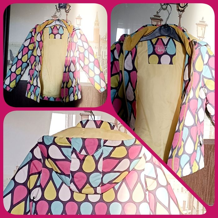 Куртка для девочки в идеальном состоянии, р.122