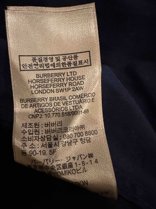 Camasa Burberry bleumarin XS (Slim)