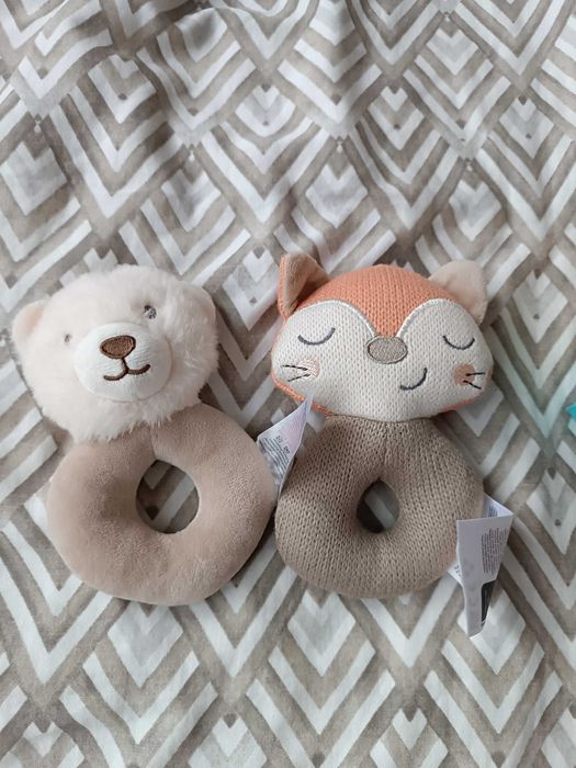 Играчки за бебе. Дрънкалки, Стич, мече, лиса