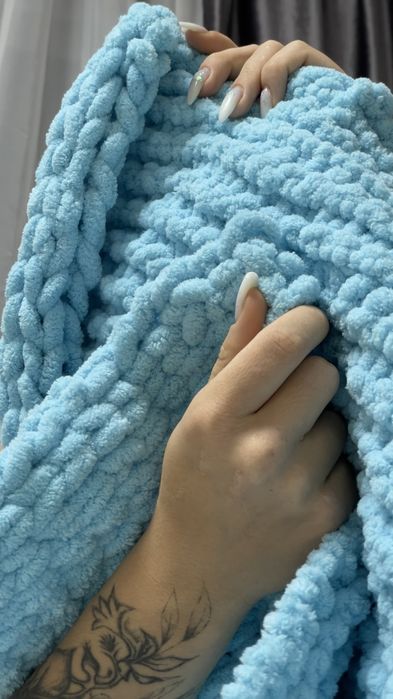 Ручная работа! Мягкий плед,отличный подарок,даже для вашего малыша