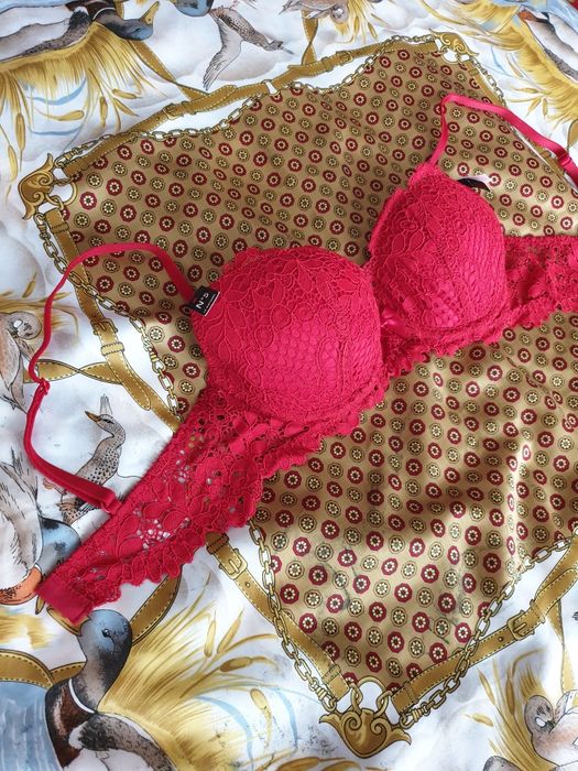 Sutien dantela rosu Etam