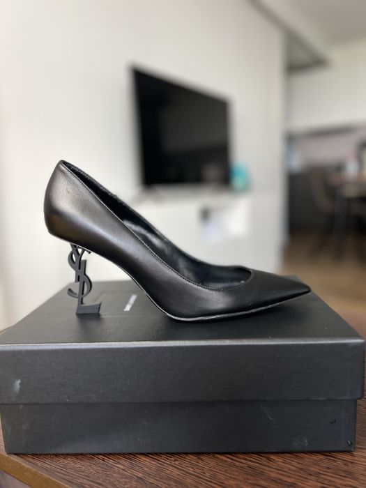 Pantofi YSL Opyum lambskin marime 40.5 toc 8.5 cm