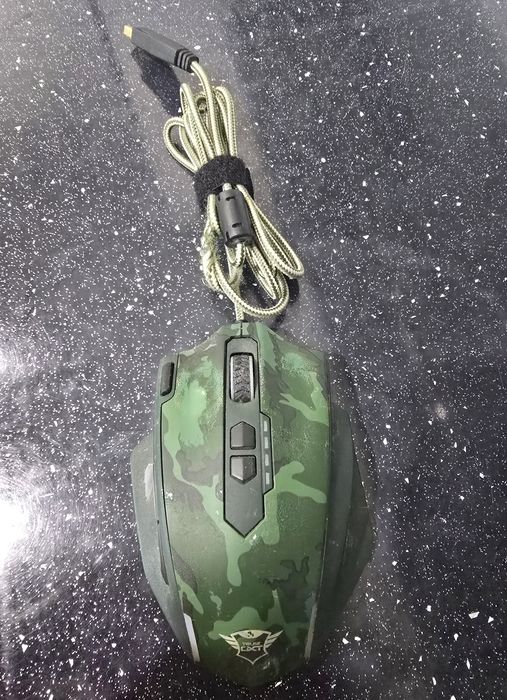 Мишка Gaming Trust GXT 155C, Зелен камуфлаж