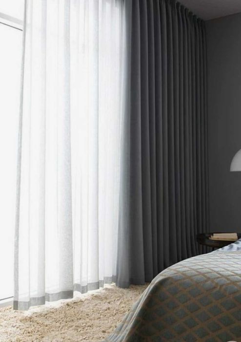 Блекаут завеси светло сив цвят