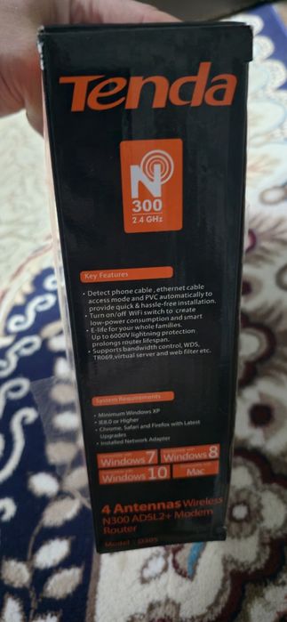 Tenda 4 shoxli moshniy wifi router xam adsl xam gpon