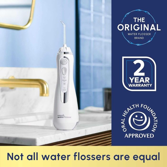 Зъбен душ Waterpik Cordless Advanced WP-580UK - Бял (Нов)