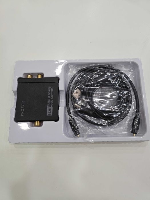 PROZOR 192KHz Digital to Analog Audio Converter–SPDIF/Toslink към RCA